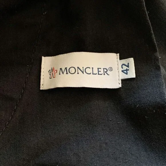Moncler Pantalone Trousers Men's 42 US XXS Gray Wool Blend Dress Pants Flat